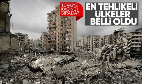 Dünya üzerindeki en tehlikeli ülkeler belli oldu: Türkiye'nin yeri dikkat çekti