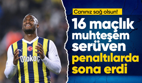 Fenerbahçe, normal süresi ve uzatmaları önde götürdüğü mücadelede penaltılarda elendi