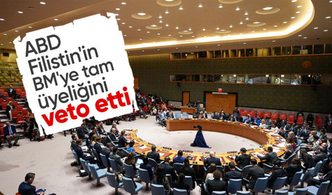 Filistin'in Birleşmiş Milletler'e tam üyeliğine ABD'den veto