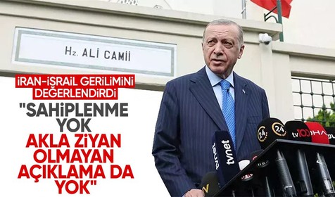 Son dakika! Cumhurbaşkanı Erdoğan'dan İran-İsrail gerilimi değerlendirmesi: Sahiplenme yok ve konu ile ilgili akla ziyan olmayan...