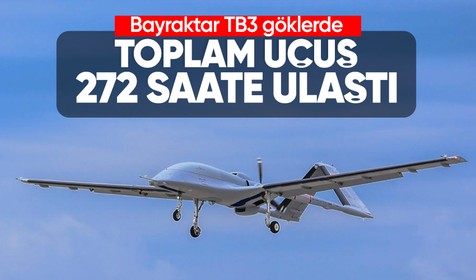 Bayraktar TB3 SİHA test uçuşlarına devam ediyor