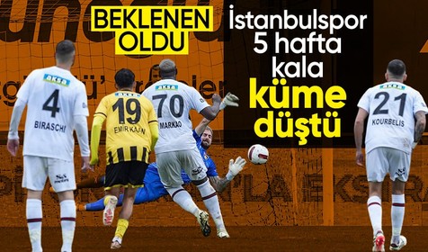 Fatih Karagümrük'e kaybeden İstanbulspor, bir alt lige düştü