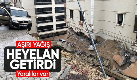 Son Dakika: Bursa Gemlik'te heyelan! İstinat duvarı 2 apartmanın üzerine çöktü