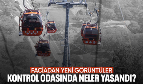 Teleferik kazasında kontrol odasında yaşananlar kamerada