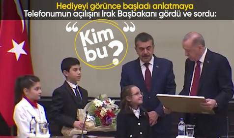 Cumhurbaşkanı Erdoğan hediyeyi görünce başladı anlatmaya: Telefonumun açılışını Irak Başbakanı gördü ve sordu: ‘Kim bu?’