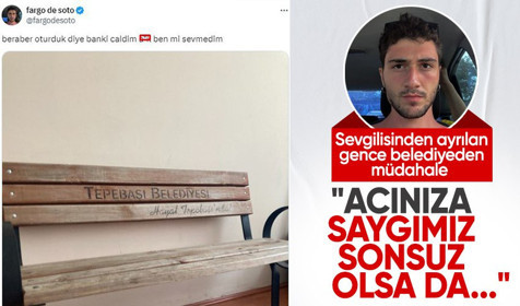 Eskişehir'de bir garip olay! Eski sevgilisiyle anısı olan bankı çaldı, belediyeden yanıt gecikmedi