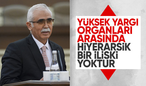 AYM Başkanı Özkaya: Yüksek yargı organları arasında hiyerarşik bir ilişki yoktur
