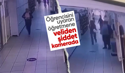 Öğrencisini zorbalık yaptığı gerekçesiyle uyaran öğretmene veliden şiddet: O anlar kamerada