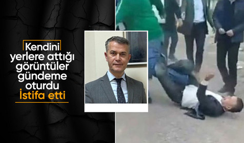 Kocaeli'de yerde yuvarlanması tepki çeken AK Partili meclis üyesi görevinden istifa etti