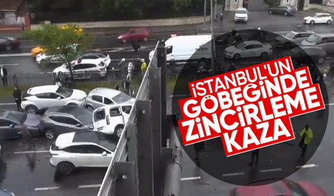 Beşiktaş'ta zincirleme kaza! 8 araç birbirine girdi: Çok sayıda yaralı var