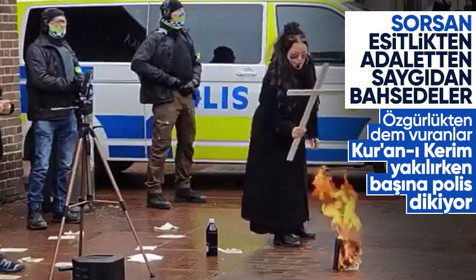 Stockholm'de bir kere daha Kur'an-ı Kerim yakıldı! İsveç Polisi şaşırtmadı