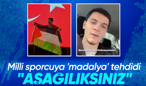 Haksızlığa karşı dik duran milli sporcumuz Akyüz'den, Avrupa Federasyonu'na 'Filistin' tepkisi