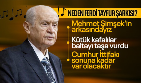 Son Dakika: Devlet Bahçeli Ferdi Tayfur şarkısıyla kime mesaj verdiğini açıkladı