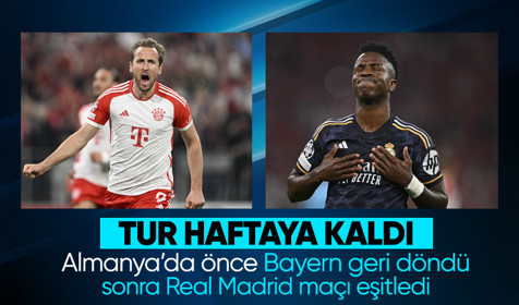 Real Madrid ile Bayern Münih, Almanya'da yenişemedi
