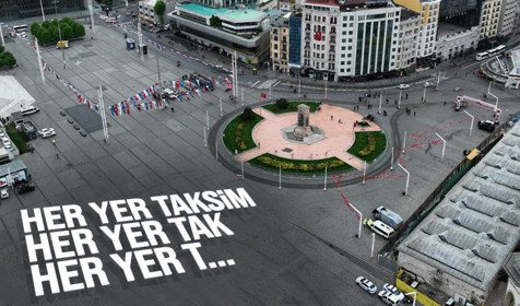 Taksim Meydanı boş kaldı