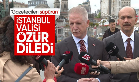 Polisten 'gazetecileri süpürün' emri | İstanbul Valisi Gül özür diledi