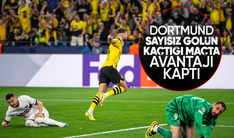 Sahasında PSG'yi 1-0 yenen Dortmund, yarı final yolunda avantajı kaptı