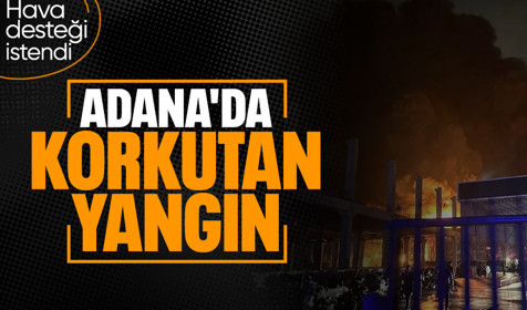 Adana'da fabrika yangını: Çok sayıda ekip bölgeye sevk edildi