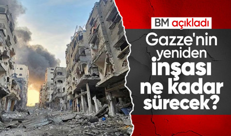 BM: Gazze'nin yeniden inşası 40 milyar dolardan fazlaya mal olacak