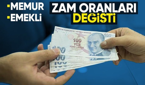 Memur ve emekli zammında oran değişti! İşte 4 aylık enflasyon farkına göre bugünkü zam oranı
