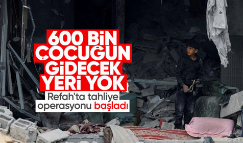 Refah'ın bazı mahallelerinde tahliye operasyonu başladı