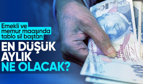 Emekli ve memur maaşında tablo sil baştan! En düşük emekli maaşı kaç TL olacak?