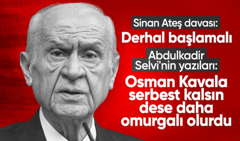 Son dakika! MHP grup toplantısında Bahçeli gündemi ele aldı: 1 Mayıs, Osman Kavala, İsrail, Sinan Ateş...