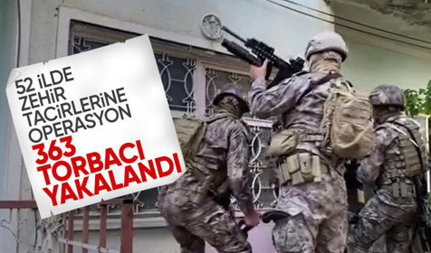 Son dakika! Zehir tacirlerine 52 ilde operasyon: 363 torbacı yakalandı