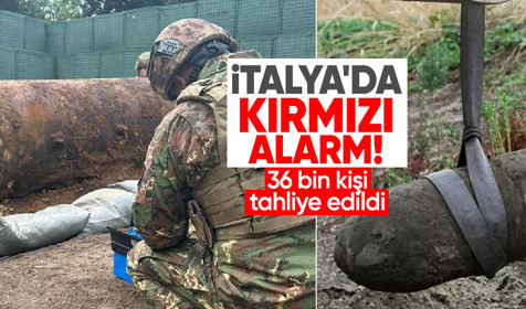 İtalya'da İkinci Dünya Savaşı'ndan kalma bomba nedeniyle 36 bin kişi tahliye edildi
