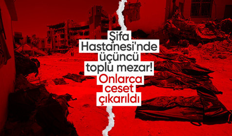 Şifa Hastanesi'nde bulunan üçüncü toplu mezardan 49 ceset çıkarıldı