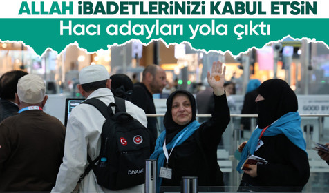 İstanbul'dan hacı adayları, kutsal topraklara gitmek üzere yola çıktı