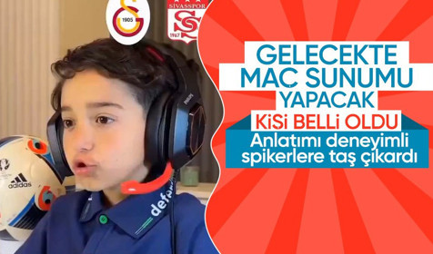 Küçük çocuk, maç anlatımıyla deneyimli spikerlere taş çıkardı