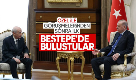 Son dakika! Cumhurbaşkanı Erdoğan ile Bahçeli görüştü