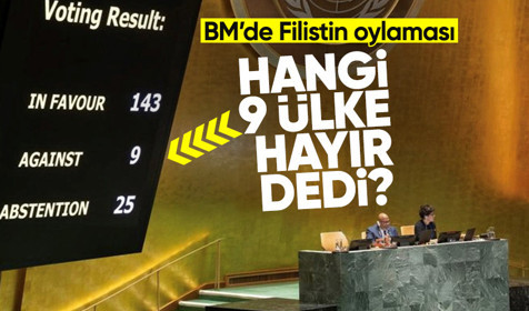 BM Genel Kurulu'nda Filistin için 143 'evet' oyu! Hangi ülkeler 'hayır' dedi?