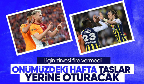 Galatasaray ve Fenerbahçe'nin kazanmasıyla ligin zirvesinde puanlar aynı kaldı