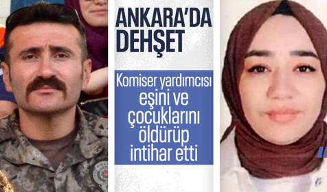 Son Dakika: Komiser yardımcısı, eşi ve 2 çocuğunu öldürüp intihar etti