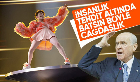 Son dakika! MHP lideri Devlet Bahçeli'den Eurovision tepkisi: İnsanlık tehdit altında, olmaz olsun böyle modernlik