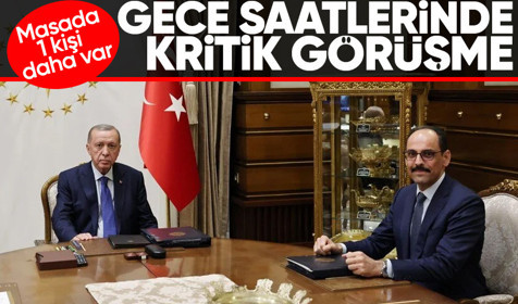 Cumhurbaşkanı Erdoğan, MİT Başkanı Kalın ve Adalet Bakanı Tunç'la görüştü