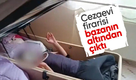 Kayseri'de aranan cezaevi firarisi bazanın altında yakalandı