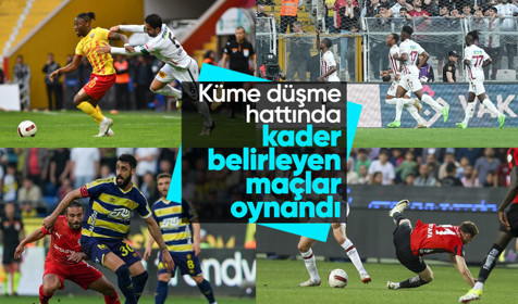 Süper Lig'de 37. haftanın ardından Karagümrük ve Pendikspor küme düştü