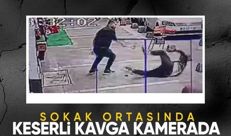 Tokat'ta sokak ortasında keserli saldırı kamerada