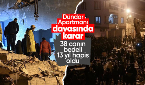 38 kişiye mezar olan Dündar Apartmanı davasında karar