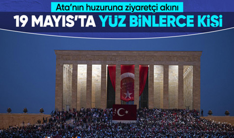 Anıtkabir, 19 Mayıs'ta 220 bini aşkın ziyaretçiyi ağırladı