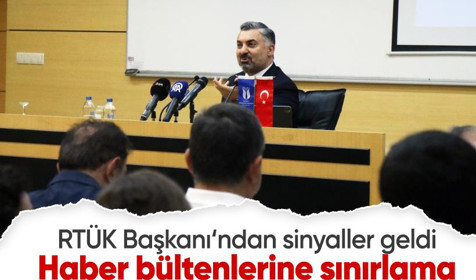 RTÜK Başkanı Şahin, haber bültenlerine sınırlama geleceğini açıkladı
