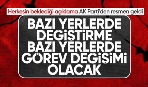 Son Dakika: AK Parti'de değişim süreci başlıyor! Ömer Çelik: Bazı yerlerde değiştirme olacak
