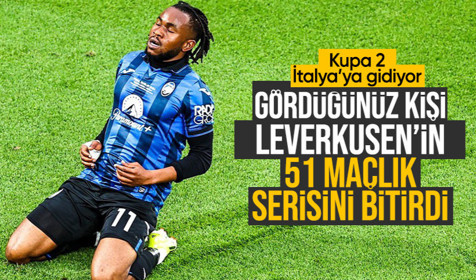 Lookman'ın hat-trick yaptığı finalde Atalanta, Leverkusen'i yenerek şampiyon oldu