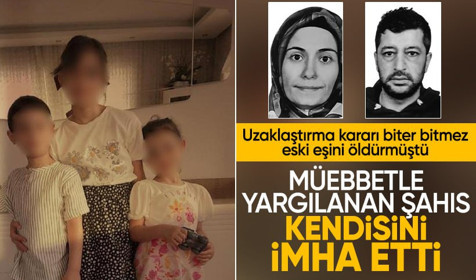 Uzaklaştırma kararı biter bitmez eski eşini öldüren şahıs müebbet cezayı duyunca intihar etti