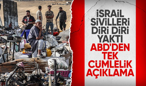 Soykırımcı İsrail masum sivilleri diri diri yaktı! ABD'den skandal açıklama