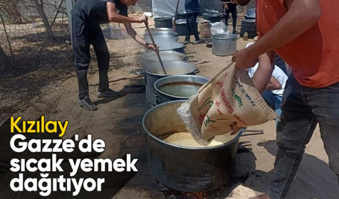 Türk Kızılay Gazze Şeridi'nde yeniden sıcak yemek dağıtımına başladı