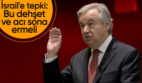 BM Genel Sekreteri Guterres'ten İsrail'e tepki: Bu dehşet ve acı sona ermeli